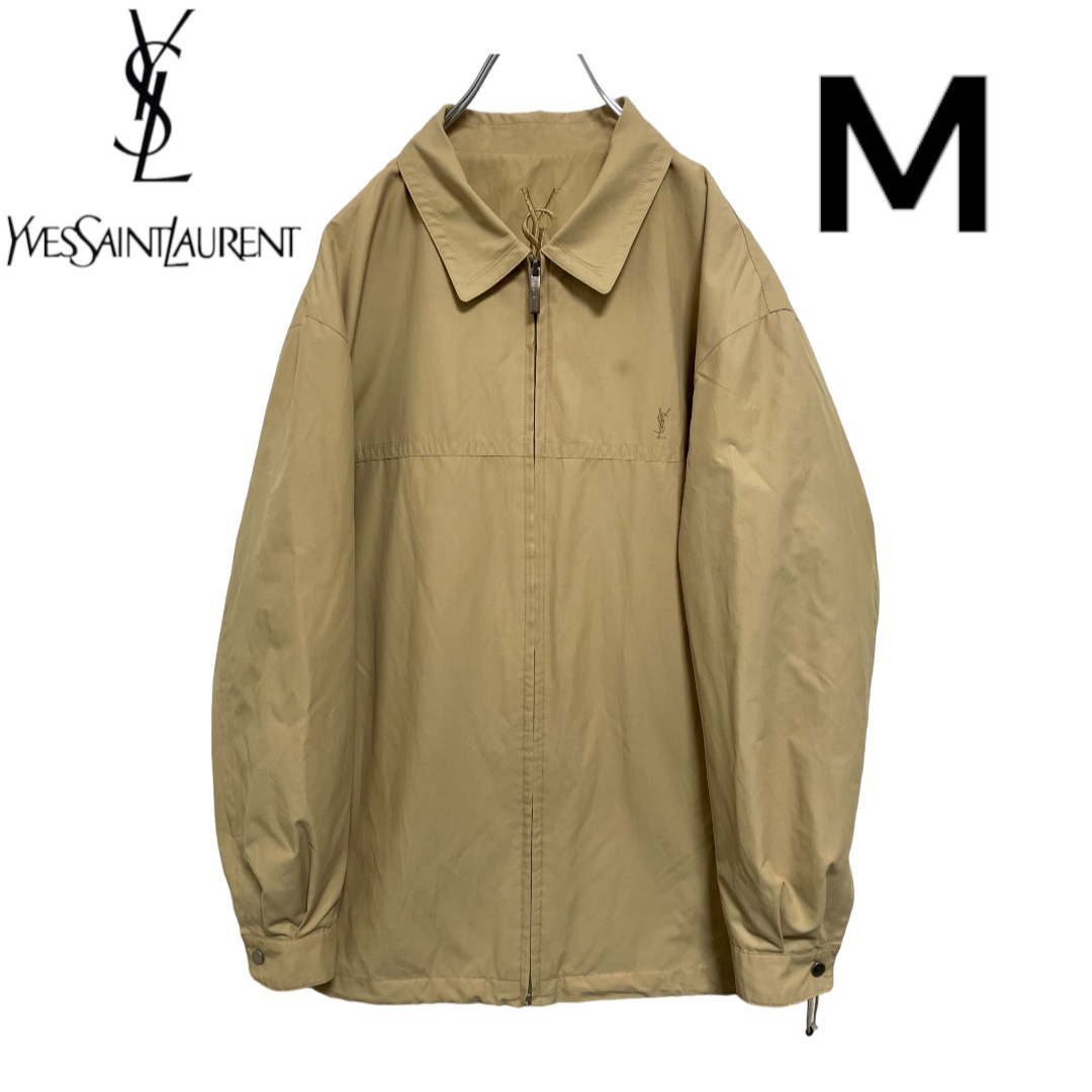 Yves Saint Laurent(イヴサンローラン)の【最安値】イブサンローラン⭐︎YSL⭐︎スイングトップ⭐︎ベージュ メンズのジャケット/アウター(ブルゾン)の商品写真