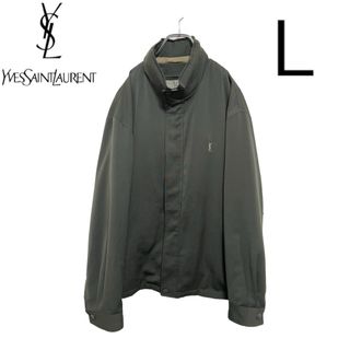 イヴサンローラン(Yves Saint Laurent)の【最安値】イブサンローラン⭐︎YSL⭐︎ナイロンジャケット⭐︎グリーン(ナイロンジャケット)