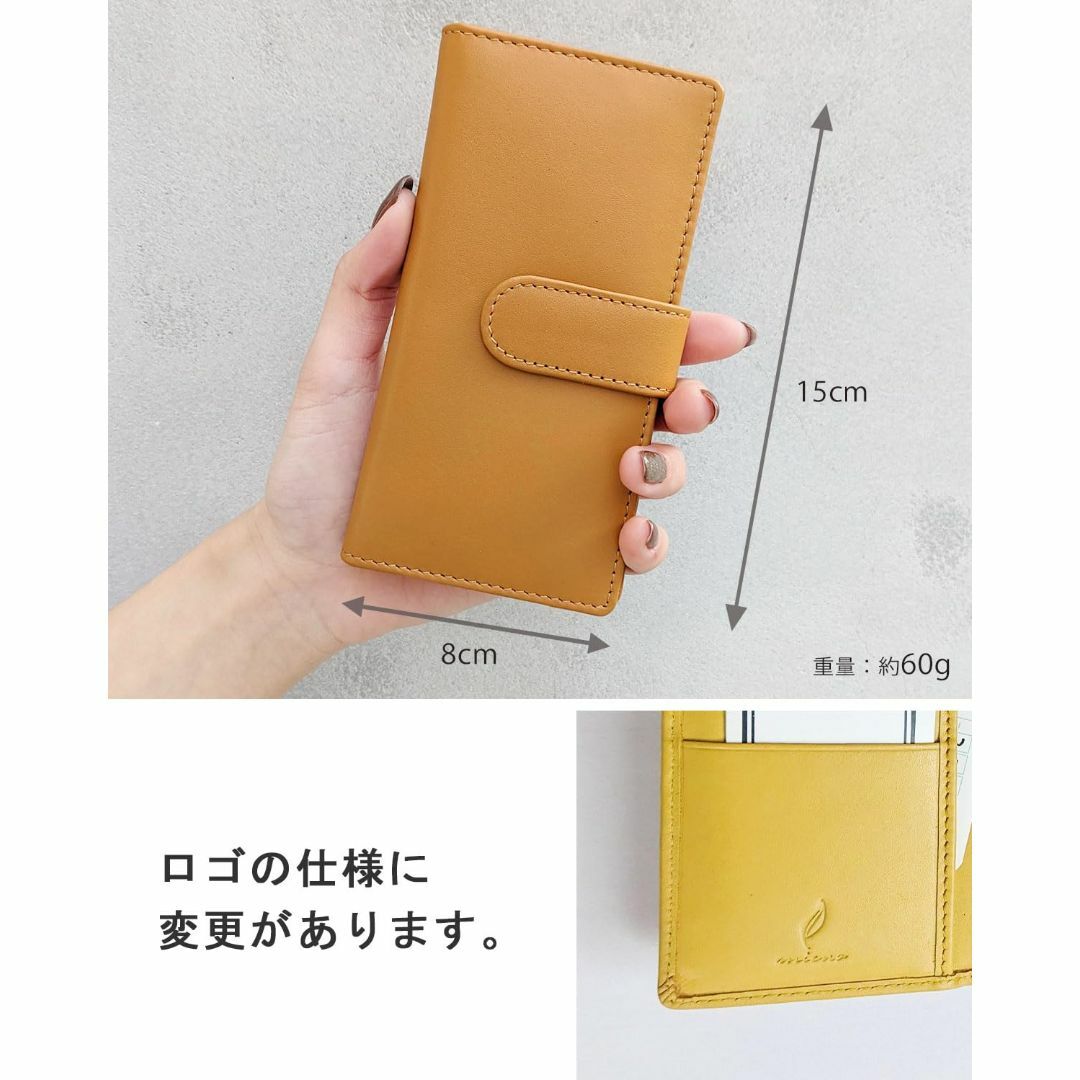 【色: キャメル】[mieno] カードケース レディース メンズ 大容量 本革 メンズのバッグ(その他)の商品写真