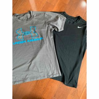 アンダーアーマー(UNDER ARMOUR)の値下げ　メンズ　アンダーアーマー　ナイキ　Tシャツ　2枚セット　Mサイズ(トレーニング用品)