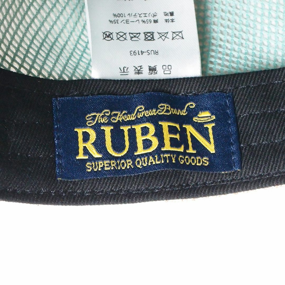 Ruben(ルーベン)の新品 RUBEN ルーベン リネン 杢ハンチング フリーサイズ ベージュ メンズの帽子(ハンチング/ベレー帽)の商品写真