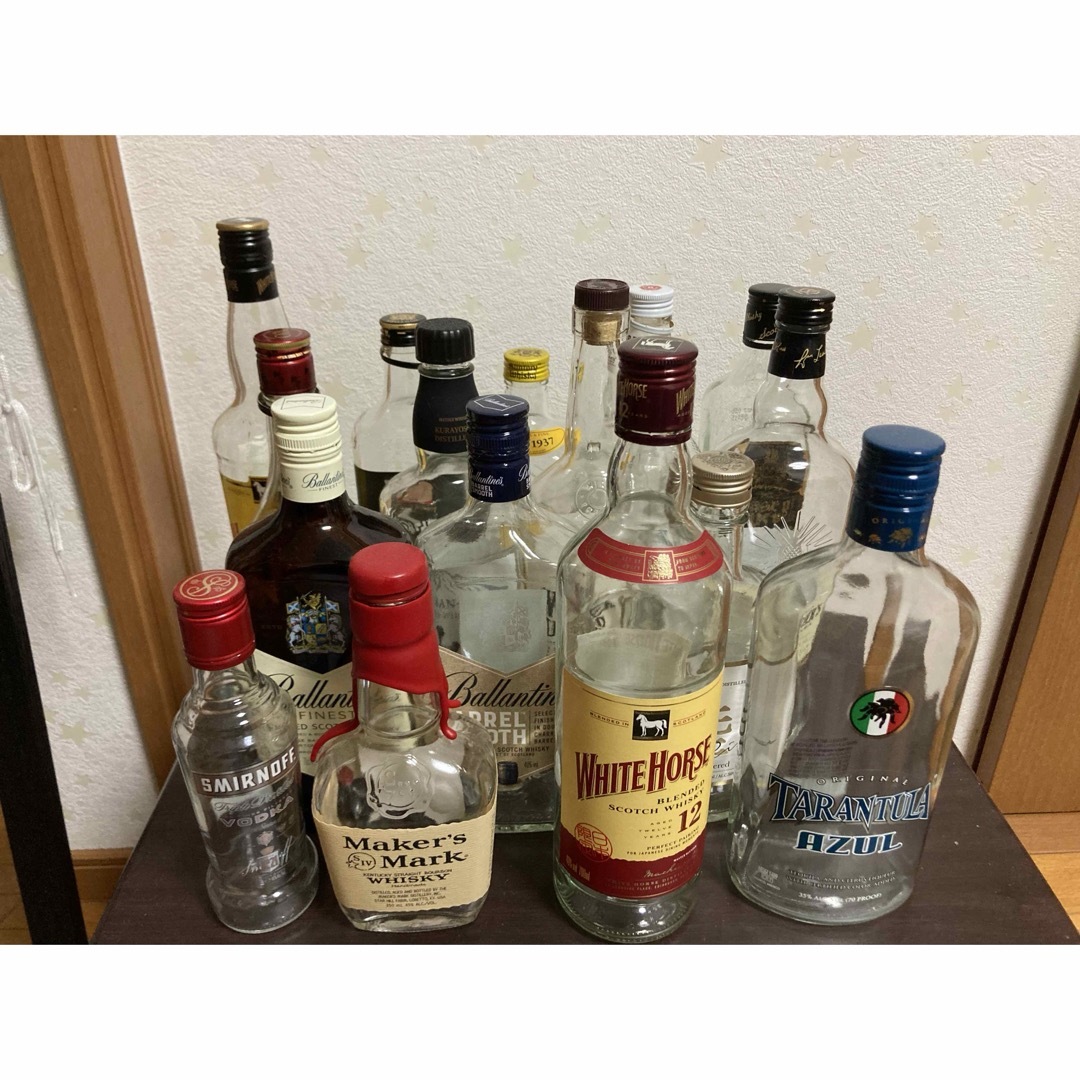 お酒　空瓶 食品/飲料/酒の酒(ウイスキー)の商品写真