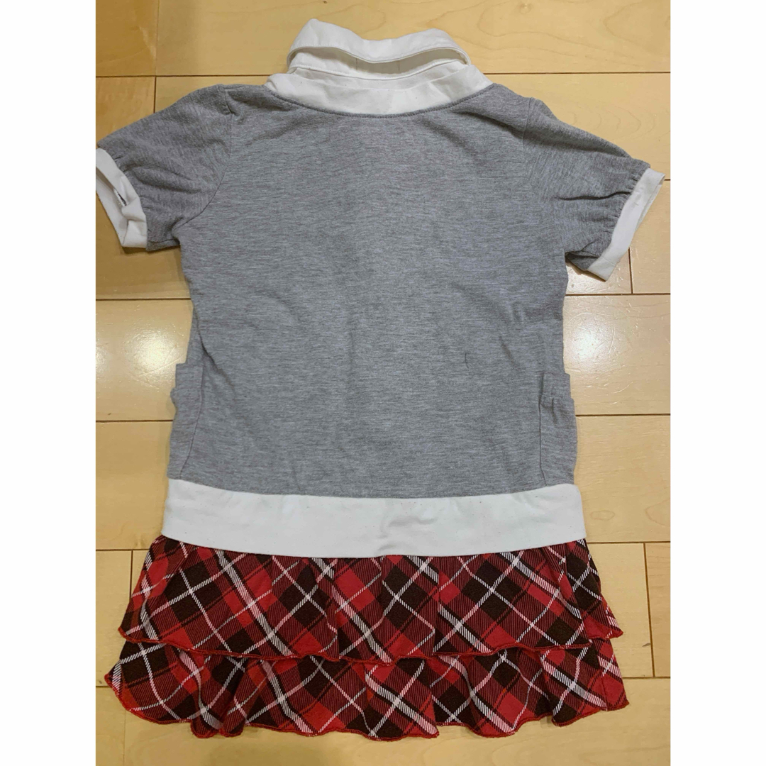 女の子　ワンピース　120 半袖 キッズ/ベビー/マタニティのキッズ服女の子用(90cm~)(ワンピース)の商品写真