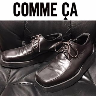 COMME CA DU MODE - COMME CA 送料込 コムサ 定価3万円程 革 レザー 厚底 ドレスシューズ