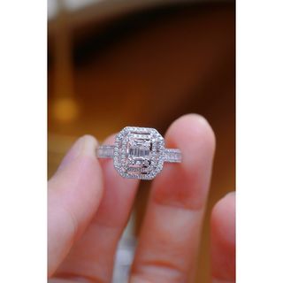 天然ダイヤモンドリング0.6ct　k18(リング(指輪))