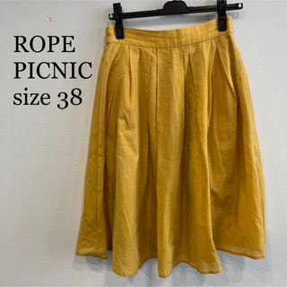 ロペピクニック(Rope' Picnic)のロペピクニック　ROPE PICNIC 黄色　フレアスカート　膝丈　ミモレ丈(ひざ丈スカート)