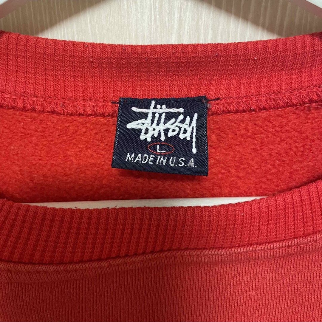 STUSSY(ステューシー)のレア 90s オールドストゥーシー スウェットトレーナー USA製 メンズのトップス(スウェット)の商品写真