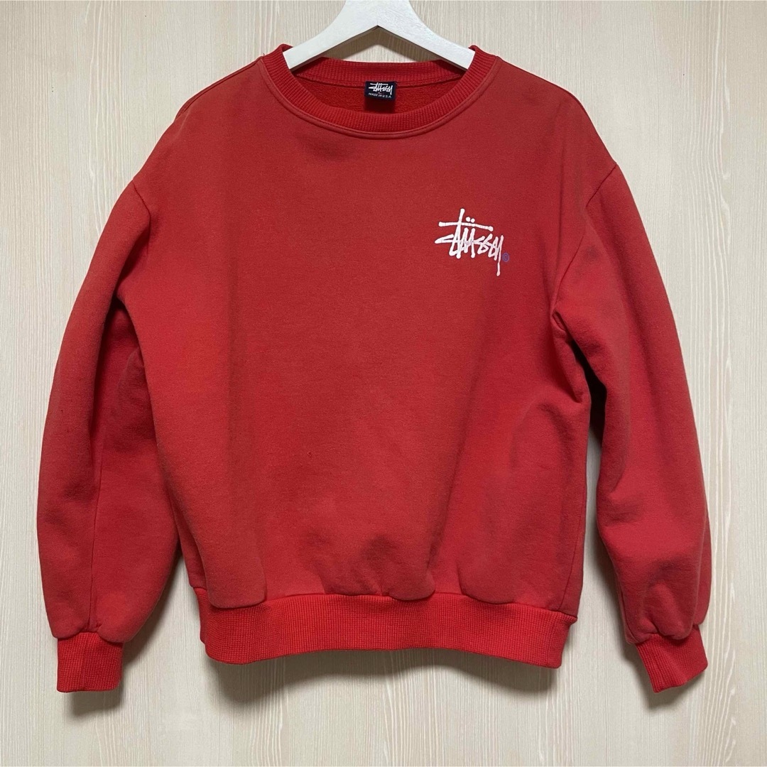 STUSSY(ステューシー)のレア 90s オールドストゥーシー スウェットトレーナー USA製 メンズのトップス(スウェット)の商品写真