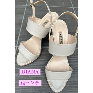 ダイアナ(DIANA)のDIANA ダイアナ　グリッターサンダル　24センチ(サンダル)