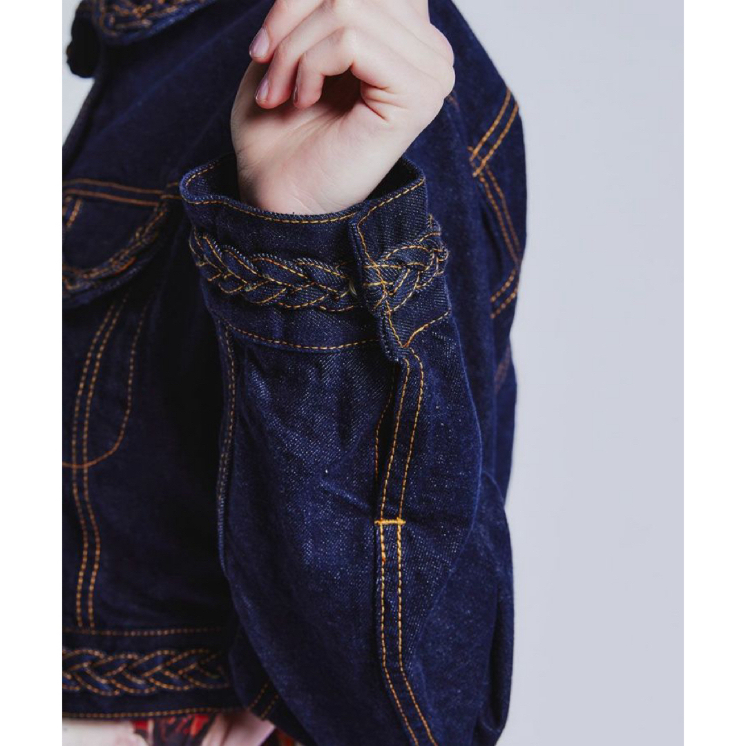DOUBLE STANDARD CLOTHING(ダブルスタンダードクロージング)の新品 ダブルスタンダードクロージング デニム インディゴ ジャケット ジージャン レディースのジャケット/アウター(Gジャン/デニムジャケット)の商品写真