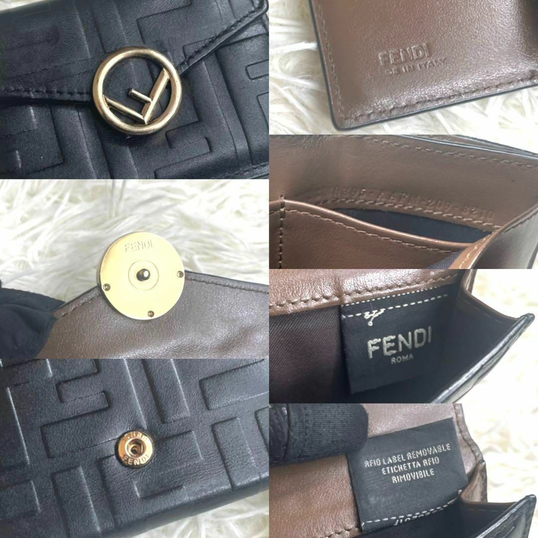 FENDI(フェンディ)の⋟極美品⋞ 入手困難 / フェンディ エフイズマイクロトリフォールドウォレット レディースのファッション小物(財布)の商品写真