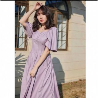 ハーリップトゥ(Her lip to)のherlipto All Day Long Pleated Dress(ひざ丈ワンピース)