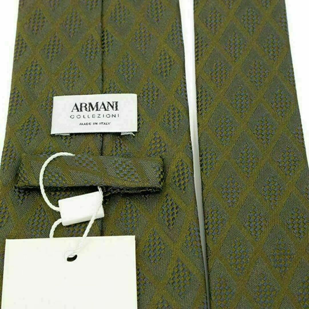 ARMANI COLLEZIONI(アルマーニ コレツィオーニ)の【全額返金保証・送料無料】アルマーニのネクタイ・正規品・未使用品・チェック柄 メンズのファッション小物(ネクタイ)の商品写真