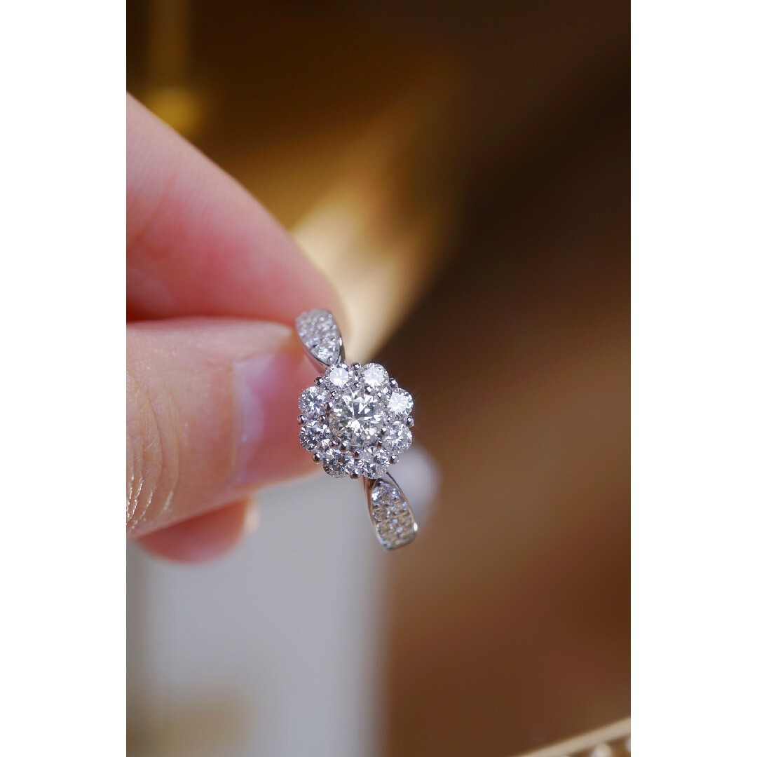 天然ダイヤモンドリング1.1ct　k18 レディースのアクセサリー(リング(指輪))の商品写真