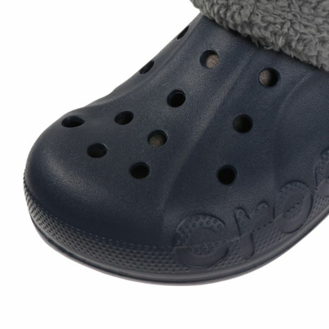 crocs(クロックス)の22cm クロックス バヤ ラインド ファズ ストラップ クロッグ ネイビー レディースの靴/シューズ(サンダル)の商品写真