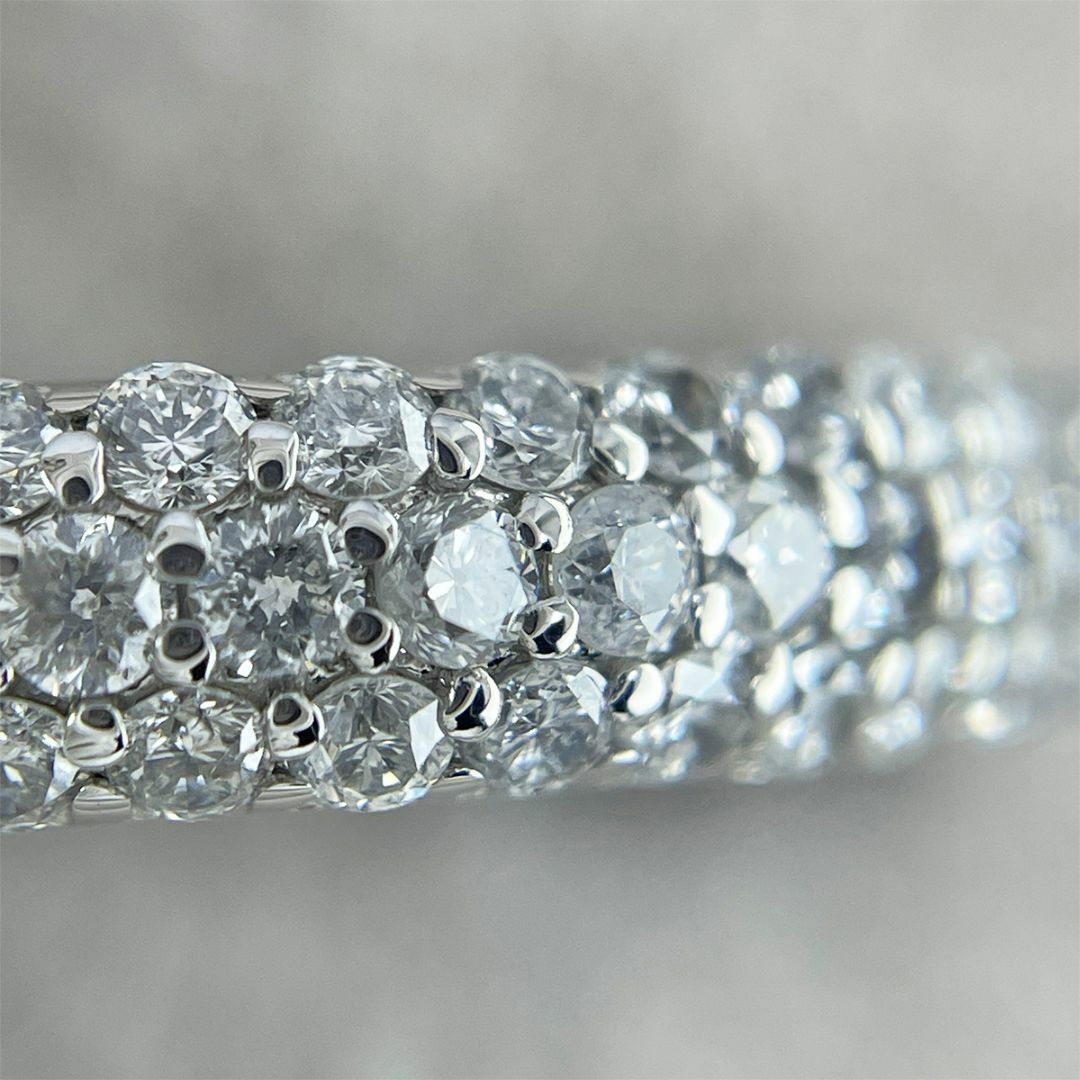 K18wg 天然ダイヤモンド 0.50ct パヴェリング レディースのアクセサリー(リング(指輪))の商品写真