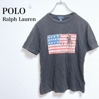 ポロラルフローレン(POLO RALPH LAUREN)のポロラルフローレン　Tシャツ　ロゴプリント　アメリカン【M 10-12】ラフ(Tシャツ/カットソー)