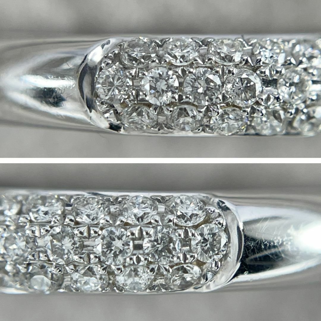 【ヴァンドーム青山】K18WG 天然ダイヤモンド 0.30ct パヴェリング レディースのアクセサリー(リング(指輪))の商品写真
