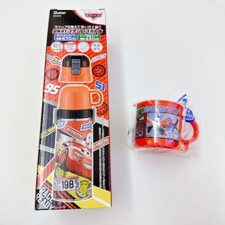 Disney - 新品 カーズ 水筒 2wayステンレスボトル コップ スケーター ロック機能付き