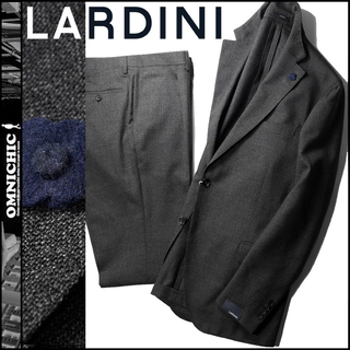 LARDINI - 新品LARDINIラルディーニウールダークグレー2Bセットアップスーツ56XXL