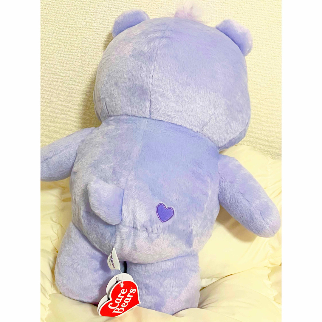 CareBears(ケアベア)のケアベア　超big ぬいぐるみ　パープル　ドリームスベア　新品 エンタメ/ホビーのおもちゃ/ぬいぐるみ(キャラクターグッズ)の商品写真