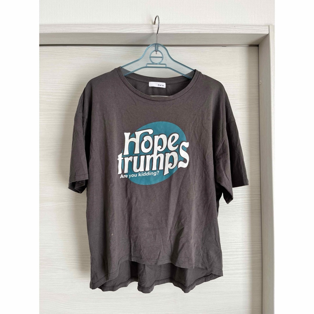 Hopetrumps ロゴTシャツ　カットソー レディースのトップス(Tシャツ(半袖/袖なし))の商品写真