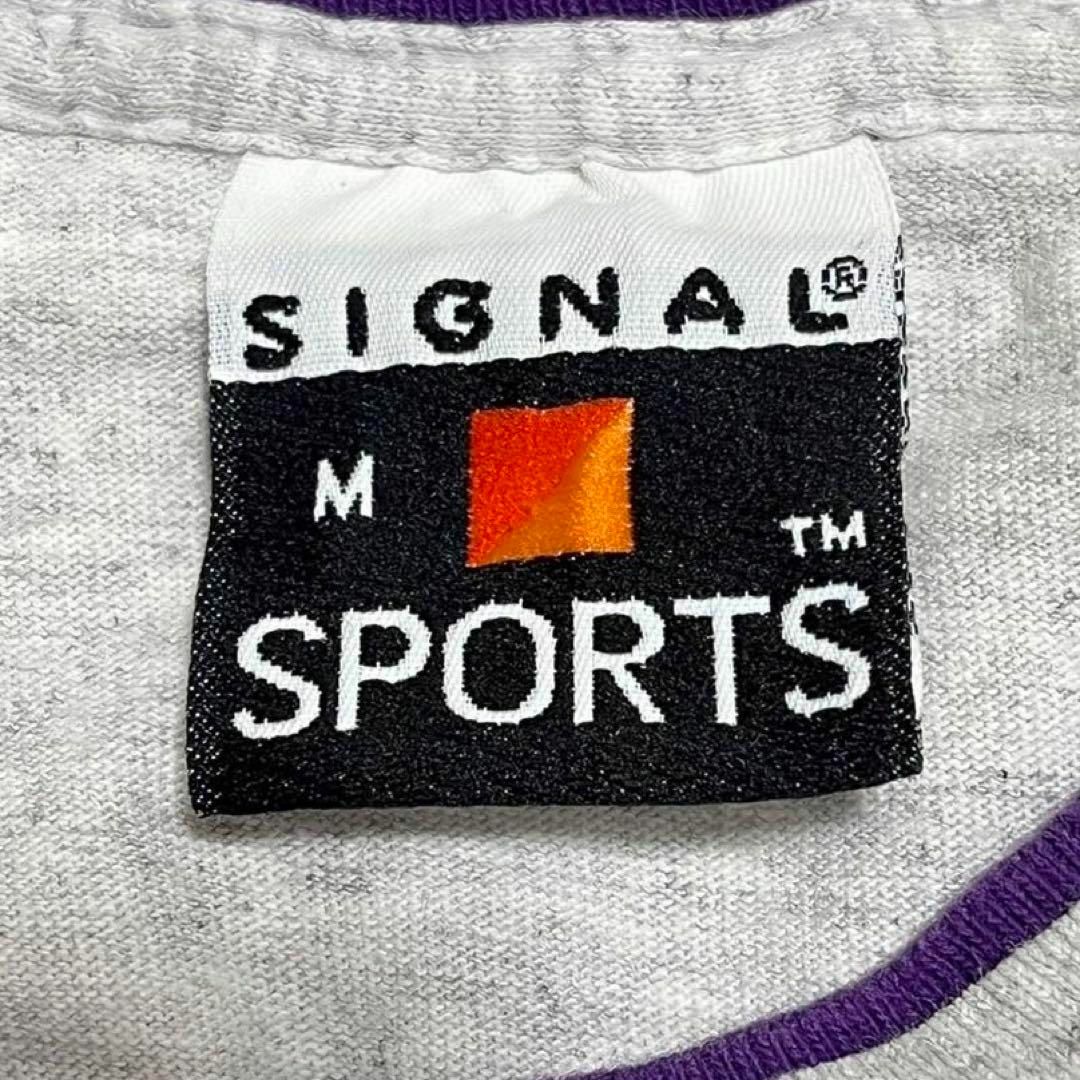 USA製 SIGNAL SPORTS Tシャツ M シングルステッチ 古着 メンズのトップス(Tシャツ/カットソー(半袖/袖なし))の商品写真