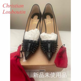 クリスチャンルブタン(Christian Louboutin)の【新品未使用品】クリスチャンルブタン スタッズ　パンプス　パテント　34.5(ハイヒール/パンプス)