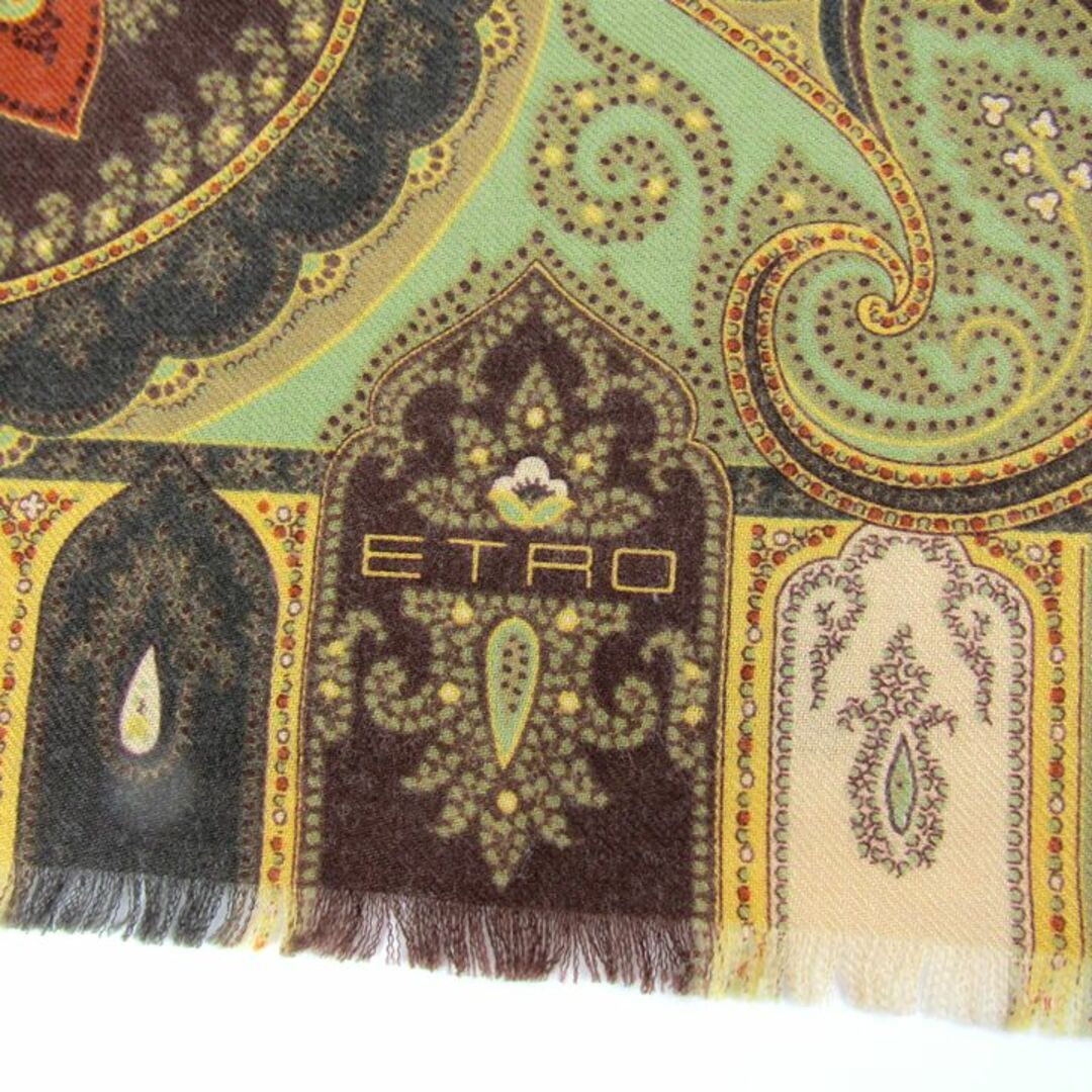 ETRO(エトロ)のエトロ スカーフ ペイズリー 総柄 ストール ブランド 小物  レディース ブラウン ETRO レディースのファッション小物(バンダナ/スカーフ)の商品写真