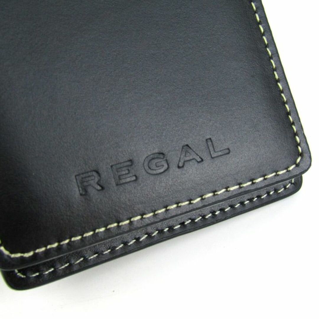 REGAL(リーガル)のリーガル パスケース レザー 二つ折り カードケース 小物 黒 レディース メンズ ブラック REGAL レディースのファッション小物(パスケース/IDカードホルダー)の商品写真