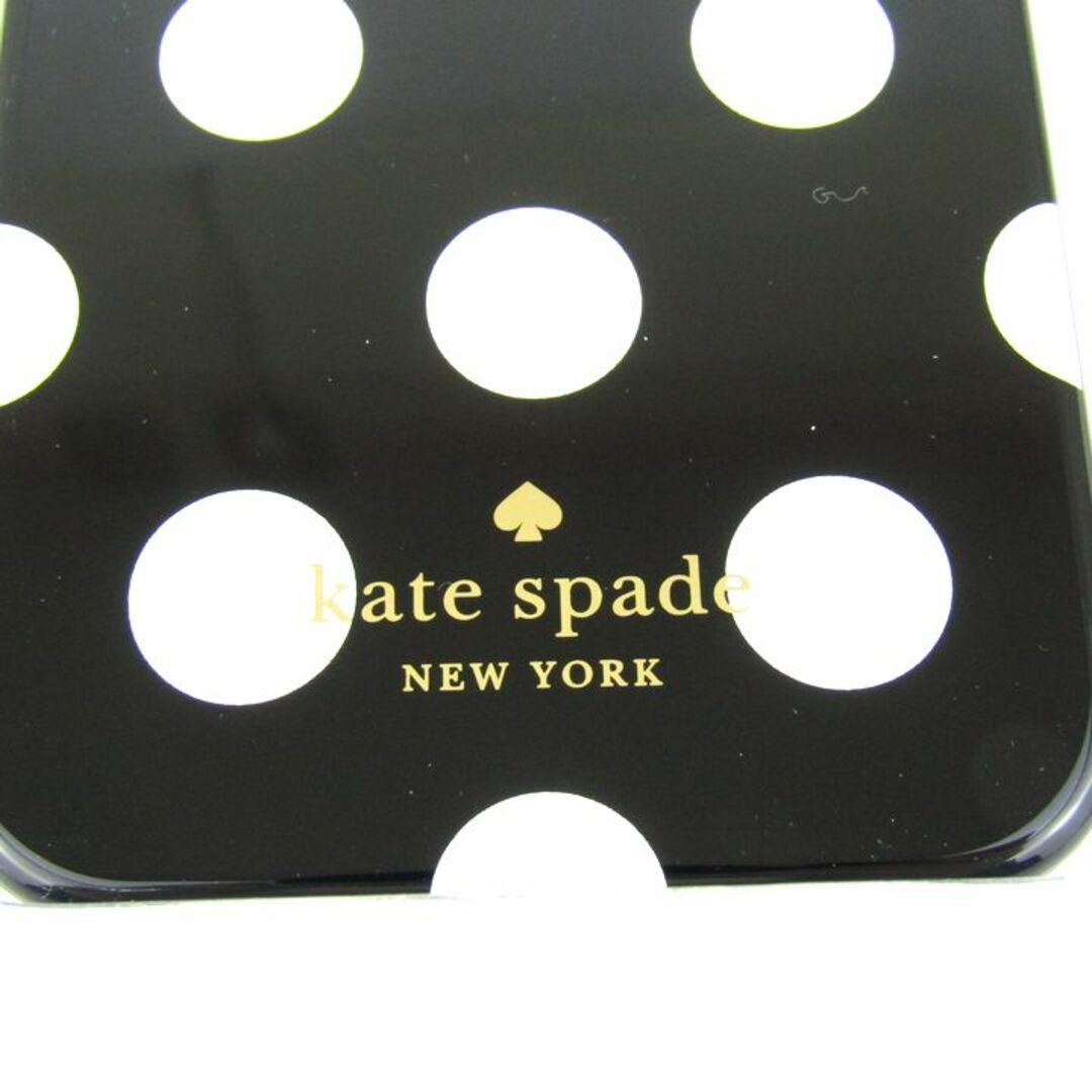 kate spade new york(ケイトスペードニューヨーク)のケイトスペード 携帯ケース 未使用 iPhone12 MINI リング付き ブランド 黒 外装キズ有 レディース ブラック Kate Spade レディースのファッション小物(その他)の商品写真