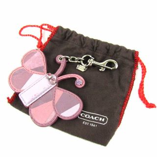 コーチ(COACH)のコーチ キーホルダー 蝶 バタフライ チャーム ブランド 小物 レディース パープル COACH(キーホルダー)