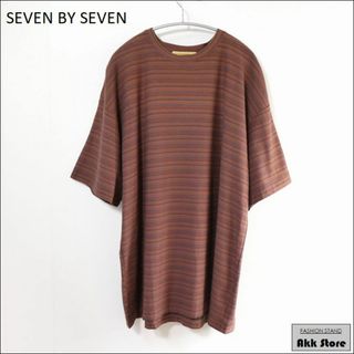 SEVEN BY SEVEN メンズ トップス 半袖 ボーダー カットソー(Tシャツ/カットソー(半袖/袖なし))