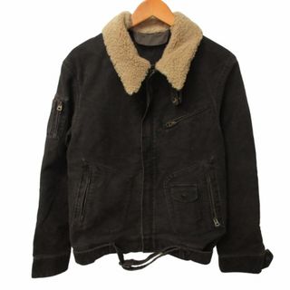 ビームス(BEAMS)のビームス BEAMS ボアブルゾン ジャケット ベルト 茶 M ■GY31(ブルゾン)