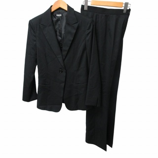 ウィルセレクション(WILLSELECTION)のウィルセレクション パンツスーツ セットアップ フォーマル 黒 M ■GY31(スーツ)