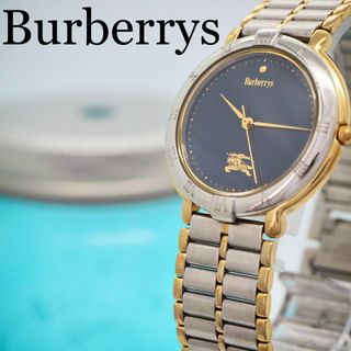 バーバリー(BURBERRY)の349 Burberrys バーバリー時計　メンズ腕時計 ゴールド ブラック(腕時計(アナログ))