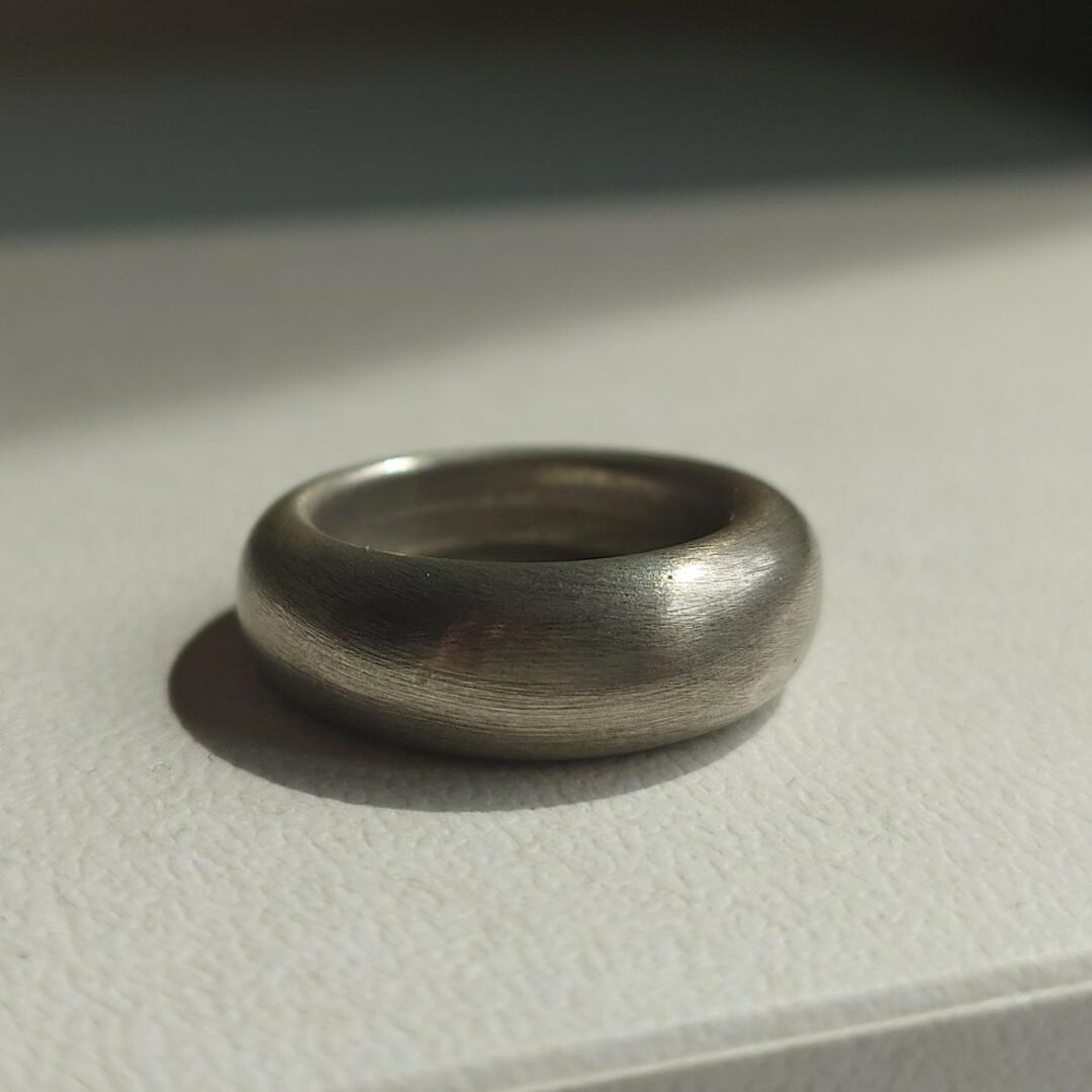 AGATHA(アガタ)のagatha シルバー ボリューム甲丸リング　ビンテージ加工　ゴールド レディースのアクセサリー(リング(指輪))の商品写真
