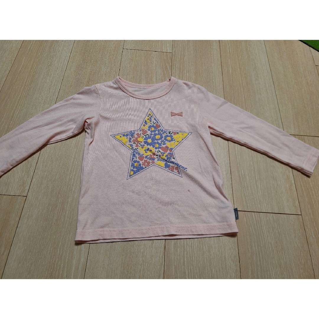 長袖Tシャツ　110cm　女の子　3枚セット キッズ/ベビー/マタニティのキッズ服女の子用(90cm~)(Tシャツ/カットソー)の商品写真