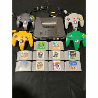 ニンテンドウ64(NINTENDO 64)のニンテンドー64 ソフト10本 すぐ遊べるセット(家庭用ゲーム機本体)