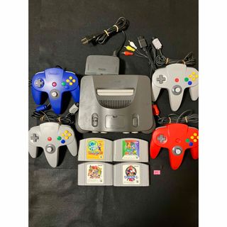 ニンテンドウ64(NINTENDO 64)の任天堂64 極みスティック良好コントローラー　大乱闘スマッシュブラザーズ(家庭用ゲーム機本体)