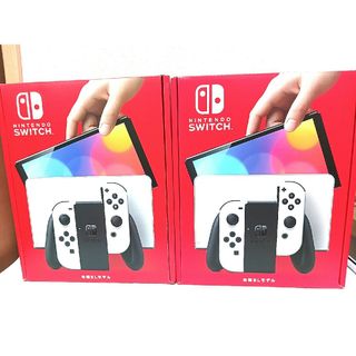 ニンテンドースイッチ(Nintendo Switch)のnintendo switch 有機el モデル　ホワイト  本体　新品(家庭用ゲーム機本体)