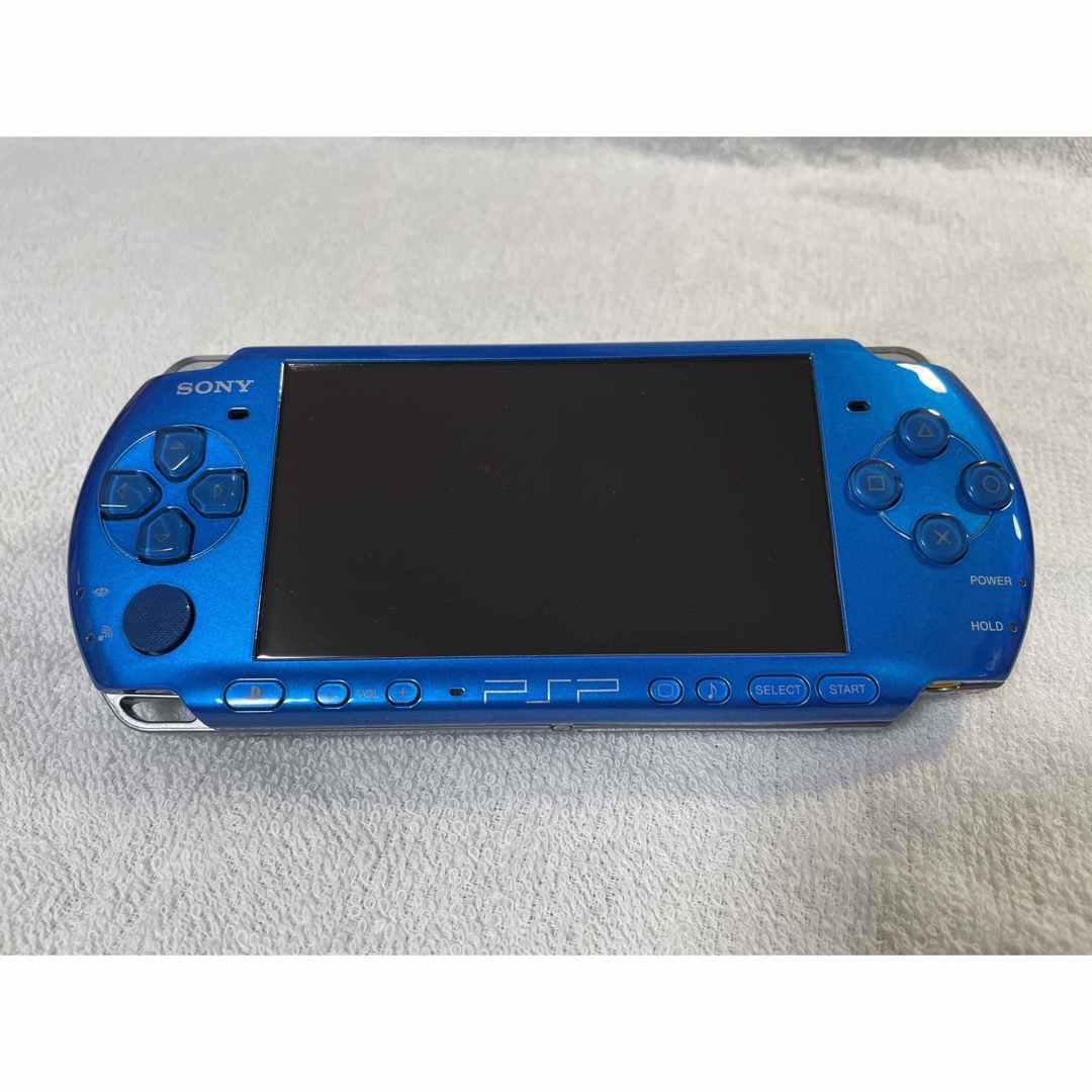 PlayStation Portable(プレイステーションポータブル)の☆ほぼ新品☆ PSP-3000  バイブラントブルー エンタメ/ホビーのゲームソフト/ゲーム機本体(携帯用ゲーム機本体)の商品写真