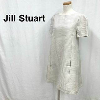 JILLSTUART - JILL STUART ミニ　ワンピース　膝上　リボン ベージュ レディース