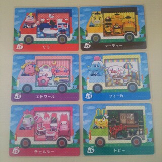 ニンテンドウ(任天堂)のどうぶつの森 とび森 あつ森 amiiboカード サンリオ コンプ ６種類セット(カード)