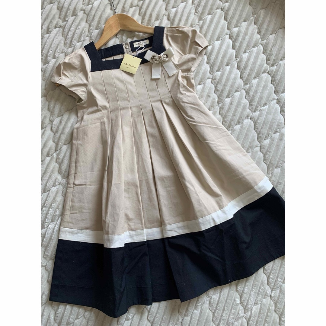 新品【日本製】ミルフィーユ　フォーマルワンピース 130 キッズ/ベビー/マタニティのキッズ服女の子用(90cm~)(ワンピース)の商品写真