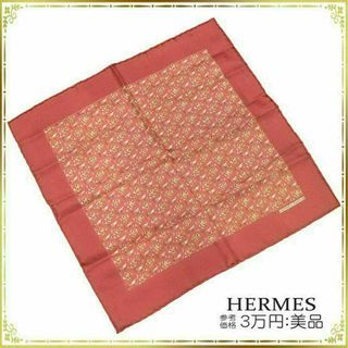 エルメス(Hermes)の【全額返金保証・送料無料】エルメスのスカーフ・正規品・美品・プチカレ・小判(バンダナ/スカーフ)