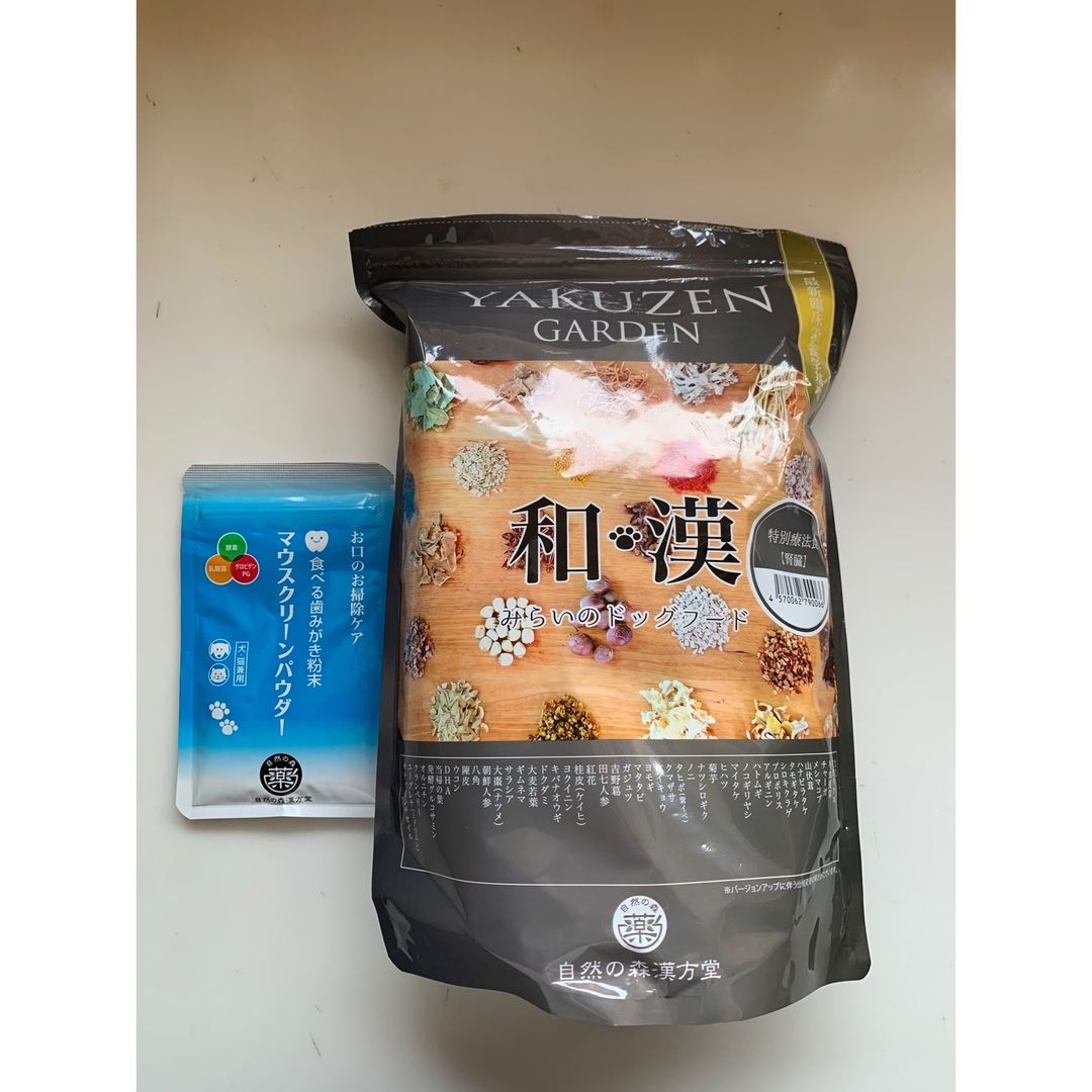  【腎臓用】和漢みらいのドッグフード 特別療法食＋歯磨きパウダー その他のペット用品(ペットフード)の商品写真