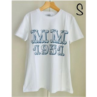 【新品未使用】MAX MARA ロゴTシャツ ブルー