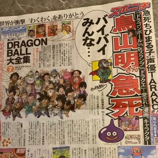 2024年3月9日 朝刊　ニッカン　サンスポ　スポニチ　スポーツ紙3部セット(キャラクターグッズ)