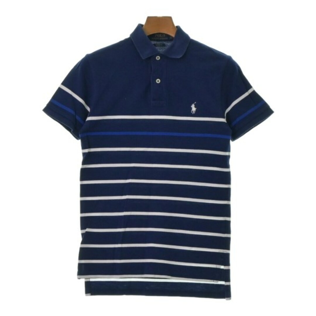 POLO RALPH LAUREN(ポロラルフローレン)のPolo Ralph Lauren ポロシャツ XS 紺x白(ボーダー) 【古着】【中古】 メンズのトップス(ポロシャツ)の商品写真